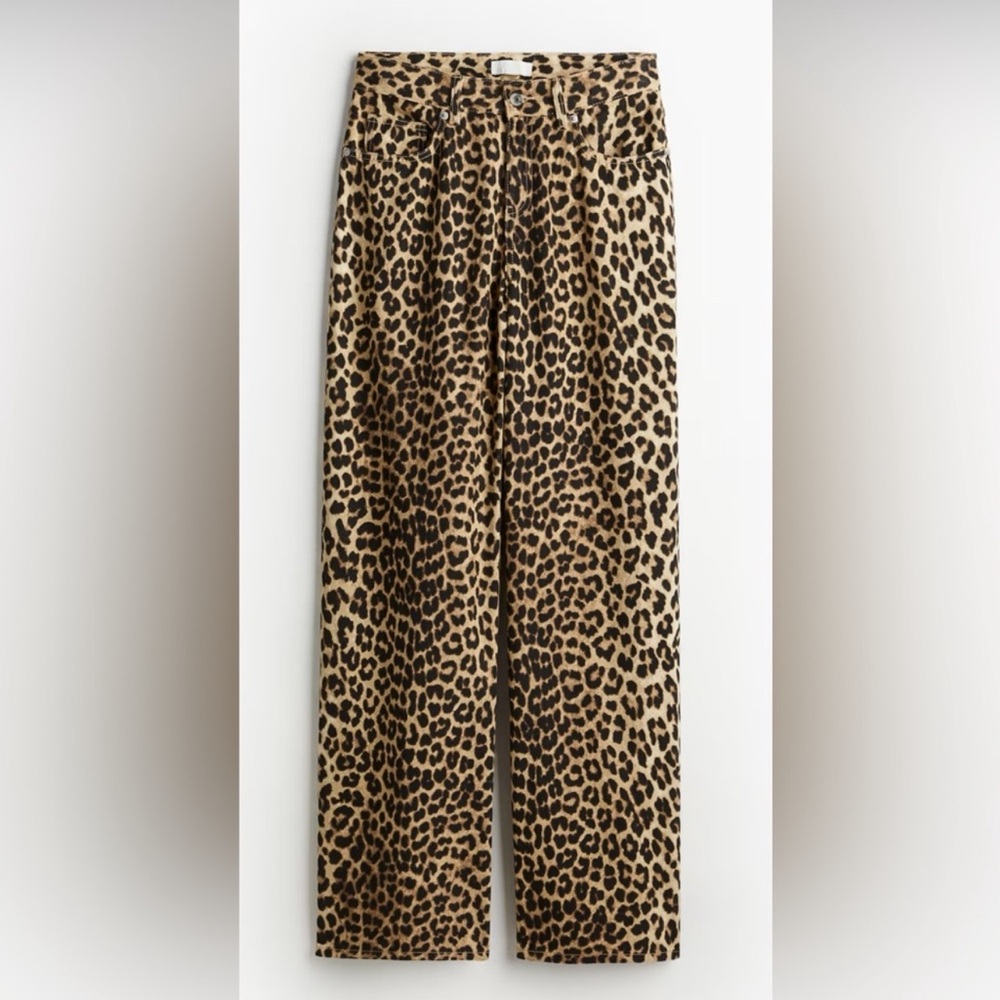 H & M Leopard Print jeans